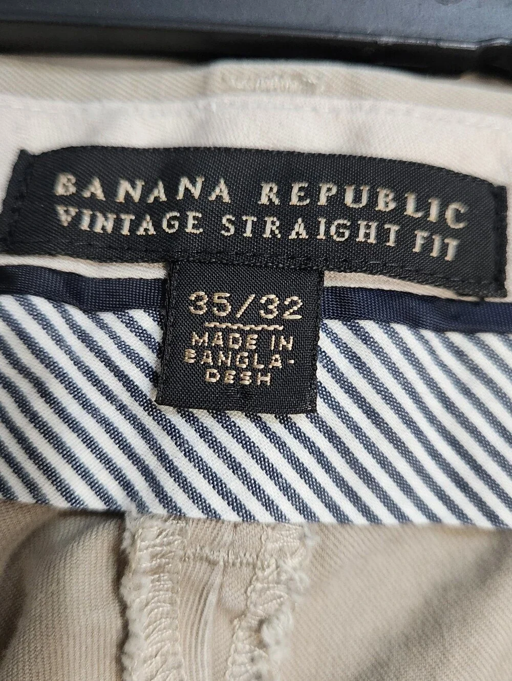 Banana Republic Men's Vintage Straight Fit Chino Pants Size 35/32